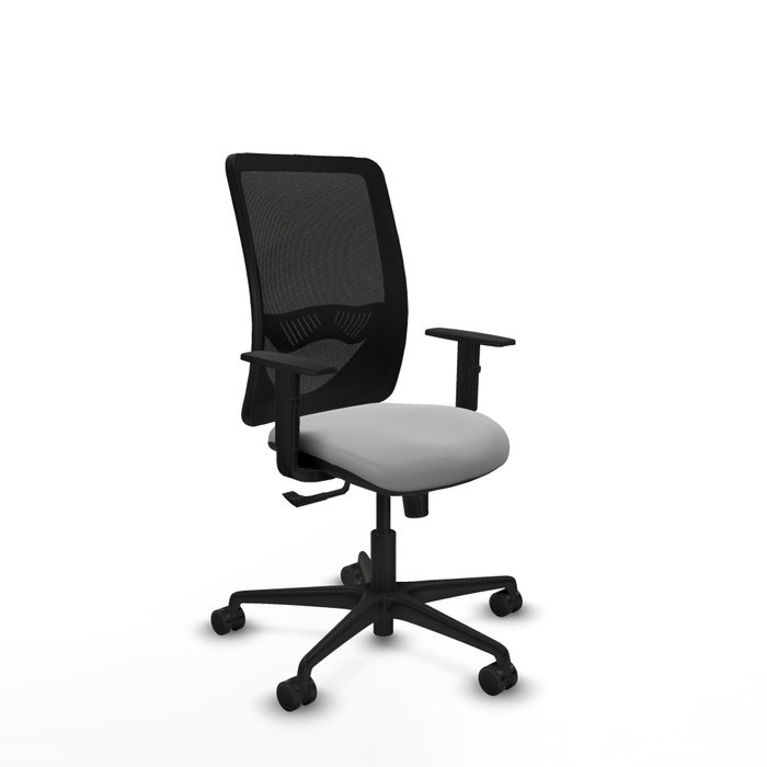 PIQUERAS Y CRESPO Silla de oficina Zulema con mecanismo Sincro, Gris claro y Negro PIQUERAS Y CRESPO Silla de oficina Zulema con mecanismo Sincro, Gris claro y Negro