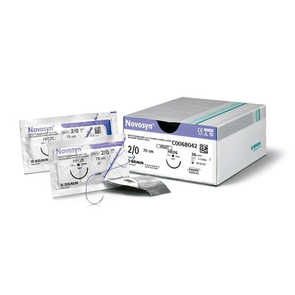 B. Braun Novosyn Violet 3/0 HR26 70cm 36 uds B. Braun Novosyn Violet 3/0 HR26 70cm 36 uds