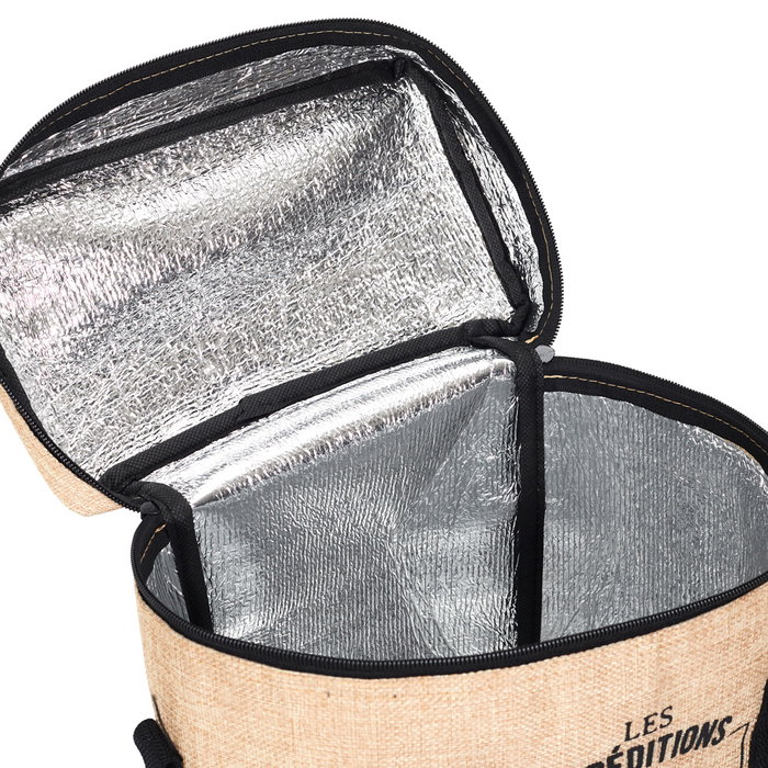 Cook Concept Bolsa Térmica Routes 9 L con Interior de Aluminio y Exterior Efecto Yute Cook Concept Bolsa Térmica Routes 9 L con Interior de Aluminio y Exterior Efecto Yute