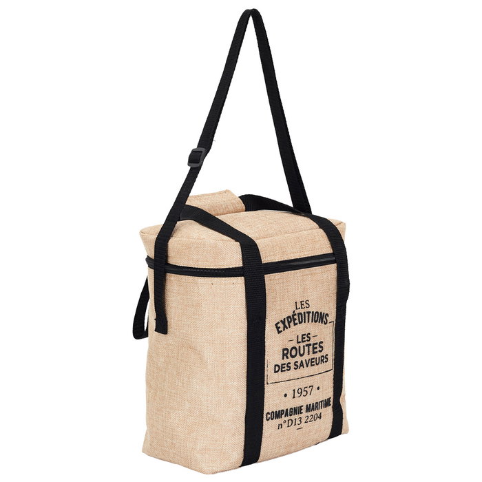 Cook Concept Bolsa Térmica Routes 9 L con Interior de Aluminio y Exterior Efecto Yute Cook Concept Bolsa Térmica Routes 9 L con Interior de Aluminio y Exterior Efecto Yute