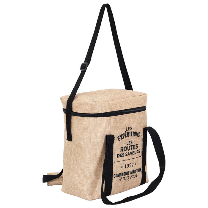 Cook Concept Bolsa Térmica Routes 9 L con Interior de Aluminio y Exterior Efecto Yute Cook Concept Bolsa Térmica Routes 9 L con Interior de Aluminio y Exterior Efecto Yute