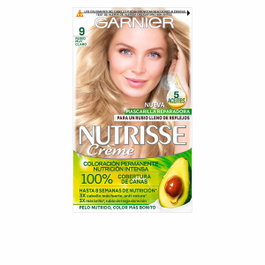 Garnier Nutrisse Crème Coloración Permanente 9-rubio muy claro (3 u) de Rubio Clarísimo