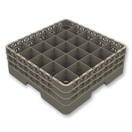 Vollrath Cesta Puj 25 Div de Polipropileno con Base y 1 Altura, 25 Compartimentos, 120 mm de Alto
