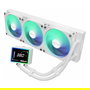 ASRock Challenger White 360 Digital Kit de Refrigeración Líquida AIO, 3 Ventiladores de 120 mm RGB, Pantalla LCD 3", Blanco, Compatible con AM4/AM5/LGA1700/LGA1851