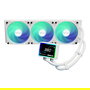 ASRock Challenger White 360 Digital Kit de Refrigeración Líquida AIO, 3 Ventiladores de 120 mm RGB, Pantalla LCD 3", Blanco, Compatible con AM4/AM5/LGA1700/LGA1851