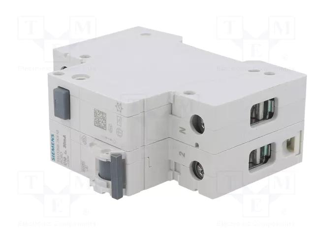 Siemens 5SU13567KK10 Dispositivo Combinado FI/Protección contra Sobrecorriente Tipo A 30mA 10A Siemens 5SU13567KK10 Dispositivo Combinado FI/Protección contra Sobrecorriente Tipo A 30mA 10A