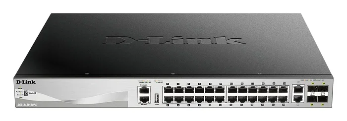 D-Link DGS-3130-30PS/E Switch Gestionado L3, 24 Puertos PoE+, 6 Puertos 10G D-Link DGS-3130-30PS/E Switch Gestionado L3, 24 Puertos PoE+, 6 Puertos 10G