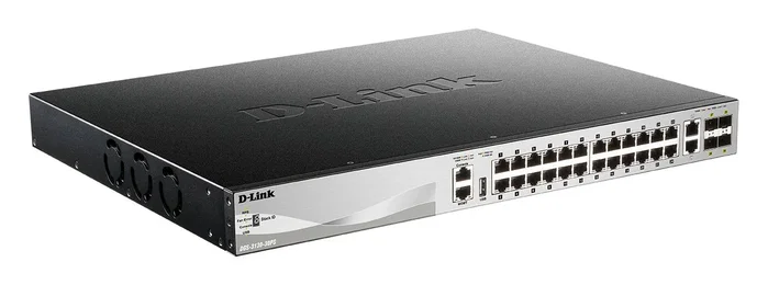 D-Link DGS-3130-30PS/E Switch Gestionado L3, 24 Puertos PoE+, 6 Puertos 10G D-Link DGS-3130-30PS/E Switch Gestionado L3, 24 Puertos PoE+, 6 Puertos 10G