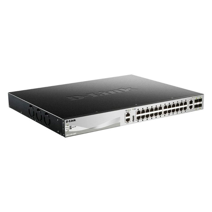 D-Link DGS-3130-30PS/E Switch Gestionado L3, 24 Puertos PoE+, 6 Puertos 10G D-Link DGS-3130-30PS/E Switch Gestionado L3, 24 Puertos PoE+, 6 Puertos 10G