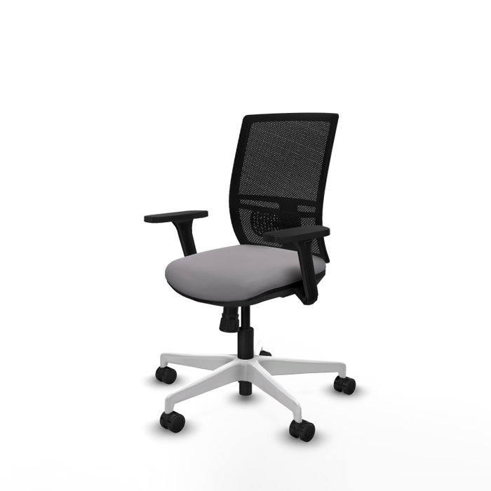 PIQUERAS Y CRESPO Silla de oficina Yunquera con mecanismo Sincro, Gris y Negro PIQUERAS Y CRESPO Silla de oficina Yunquera con mecanismo Sincro, Gris y Negro