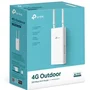 TP-Link TL-MR100-Outdoor Router Inalámbrico 4G LTE Exterior, 300 Mbps WiFi 2.4GHz, 2 Antenas, IP65, PoE, Para Montaje en Pared/Poste/Ventana