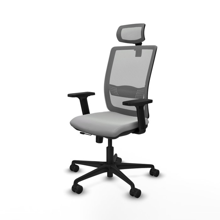 PIQUERAS Y CRESPO Silla de oficina Haches con mecanismo Sincro/Traslack, Gris