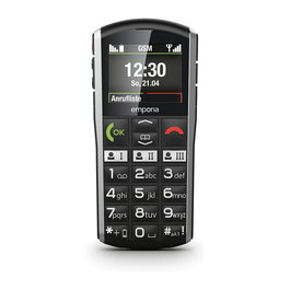 Emporia SIMPLICITY (V27) Teléfono Móvil 2G Resistente IP54, Pantalla 2", Bluetooth, Radio FM, Color Negro Plata