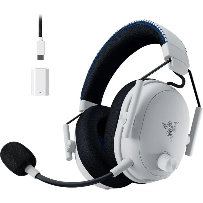 Razer Auriculares BlackShark V3 Pro Inalámbrico y Alámbrico Blanco para PlayStation PS5 PC Mac Smartphones