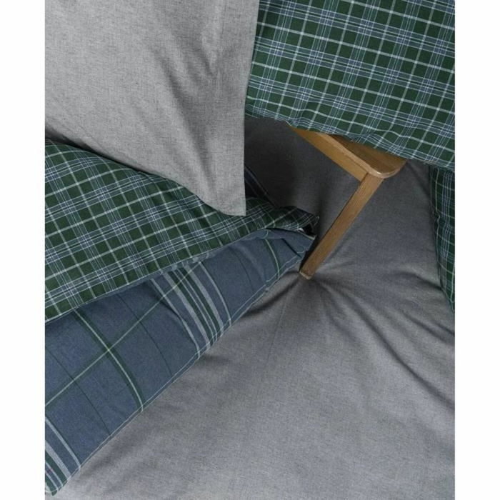 Aucune Juego de cama Azul con funda nórdica y 2 fundas de almohada