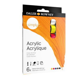 Pintura Acrilica Daler Rowney 12 Ml (Bote) Estuche De 6