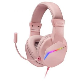 Mars gaming MH122 Auriculares Gaming Rosa con Iluminación FRGB