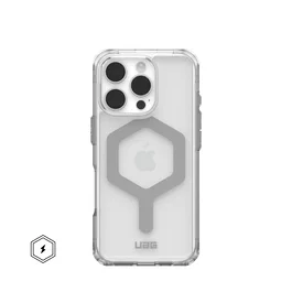 Urban Armor Gear Funda Plyo para Apple iPhone 16 Pro (6.3") - Plata Transparente - TPU con Protección Anti-caídas y Compatible con MagSafe