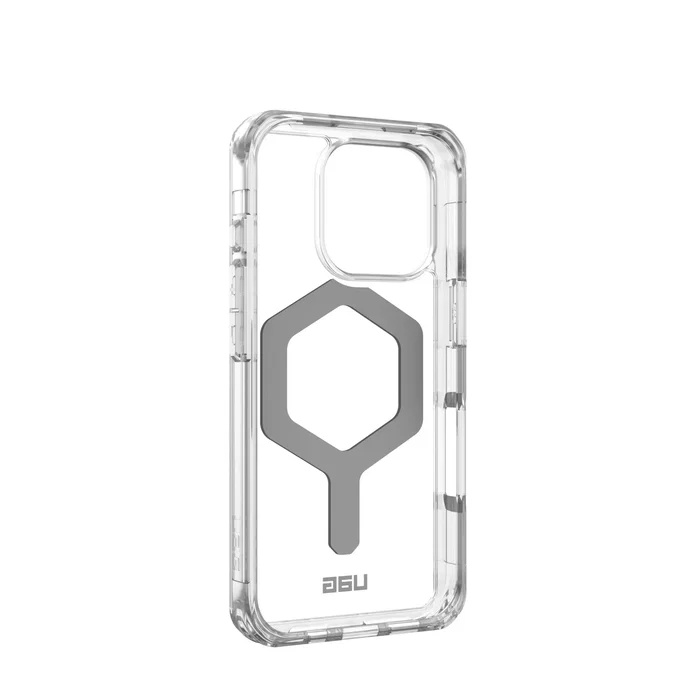 Urban Armor Gear Funda Plyo para Apple iPhone 16 Pro (6.3") - Plata Transparente - TPU con Protección Anti-caídas y Compatible con MagSafe