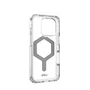 Urban Armor Gear Funda Plyo para Apple iPhone 16 Pro (6.3") - Plata Transparente - TPU con Protección Anti-caídas y Compatible con MagSafe