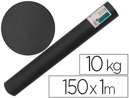 Liderpapel Papel Kraft Verjurado Negro, Bobina 1 m Ancho x 150 m Largo, 65 g/m2, Peso 10 kg, para Embalaje y Envíos