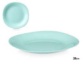 Vivalto Plato Llano Cuadrado Opal Verde 28 cm (Set de 24)