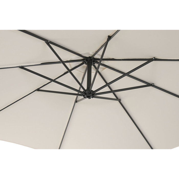 DKD Home Decor Sombrilla de Acero 300x350x250 UV 50+ Giratoria 360 Marfil
