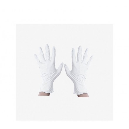 Bifull Guantes de Látex Blanco Talla S