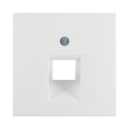 Berker 1407 19 09 Zentralstück PWS für UAE-Anschlussdose, Blanco, Plástico, 10 piezas