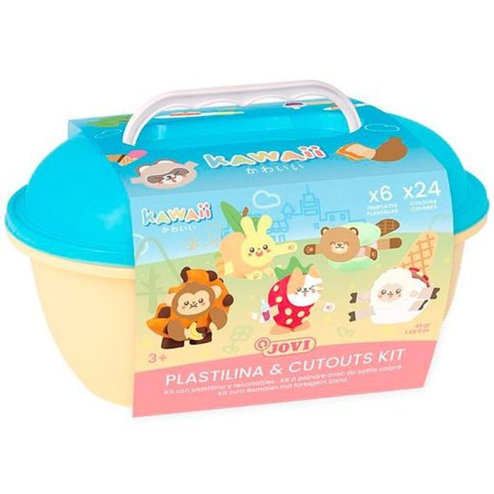 Juego de Plastilina Jovi KAWAII AIR DRY Multicolor (4 Unidades)