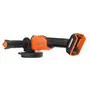 Black + Decker Amoladora Angular Inalámbrica BCG6L8N-XJ Sin Escobillas 18 V 115 mm Batería No Incluida