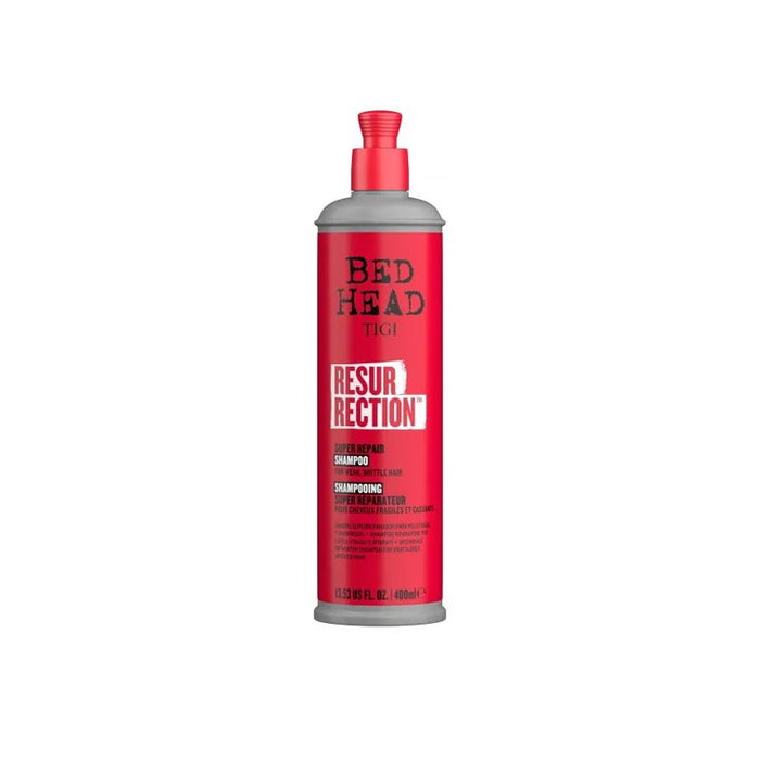 Tigi Bed Head Resurrection Super Repair Champú Reparador 400ml para Cabello Dañado y Seco con Tecnología Patentada Tigi Bed Head Resurrection Super Repair Champú Reparador 400ml para Cabello Dañado y Seco con Tecnología Patentada