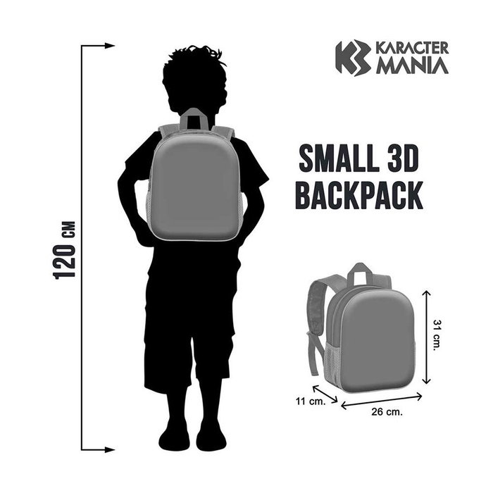 Karaktermania Mochila 3D Massive Los Vengadores 8,5 L Pequeña Preescolar 26x11x31cm