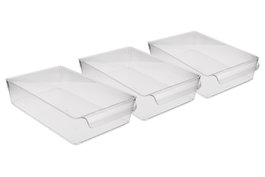 Hermia Set Organizador Nevera 726 (3 Piezas) Plástico Libre de BPA Transparente 20 x 32.5 x 7 cm