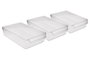 Hermia Set Organizador Nevera 726 (3 Piezas) Plástico Libre de BPA Transparente 20 x 32.5 x 7 cm