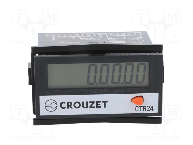 CROUZET CTR24 Contador electrónico de tiempo de trabajo LCD