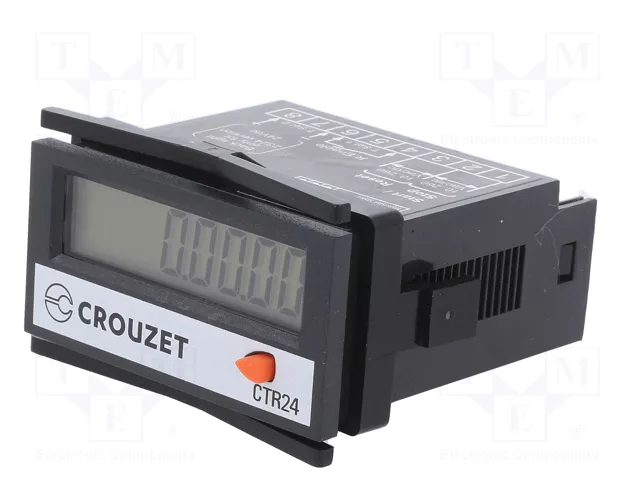 CROUZET CTR24 Contador electrónico de tiempo de trabajo LCD
