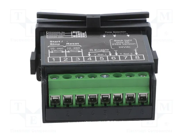 CROUZET CTR24 Contador electrónico de tiempo de trabajo LCD