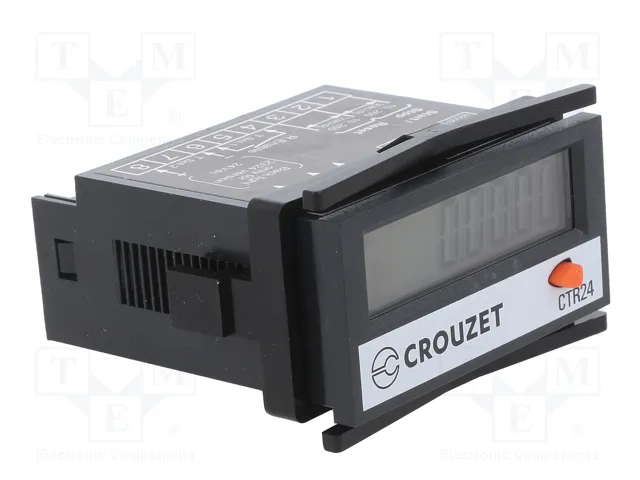 CROUZET CTR24 Contador electrónico de tiempo de trabajo LCD