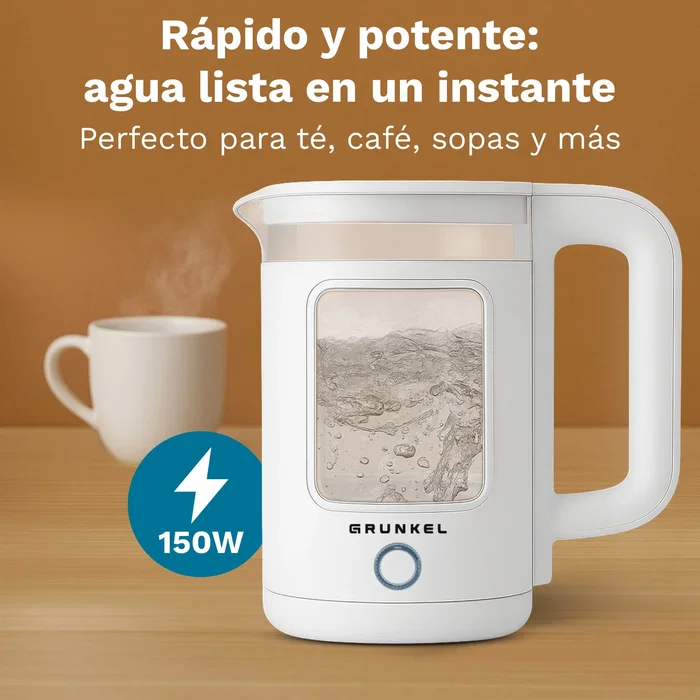 Grunkel Hervidor de Agua HV-18CWPBL 1,8L Blanco Grunkel Hervidor de Agua HV-18CWPBL 1,8L Blanco