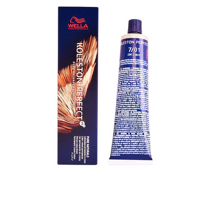 Wella Professionals KOLESTON PERFECT ME+ PURE NATURALS 7/01 Tinte Permanente Cabello 60 ml Wella Professionals KOLESTON PERFECT ME+ PURE NATURALS 7/01 Tinte Permanente Cabello 60 ml