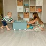 Thermobaby Cofre de almacenamiento PLAYBOX Maxi - Baúl juguetero organizador, verde azulado - THE3023192845768