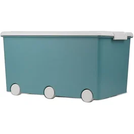 Thermobaby Cofre de almacenamiento PLAYBOX Maxi - Baúl juguetero organizador, verde azulado - THE3023192845768