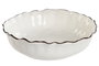 DKD Home Decor Set de 6 Platos de Porcelana Blanca LOUVRE LOVING 24 de 20x20x6 cm