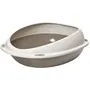 Aime Shuttle Caja de Arena Ovalada para Gatos con Borde Extraíble - 57 x 40 x 19 cm