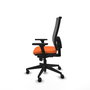 PIQUERAS Y CRESPO Silla de oficina Horna con mecanismo Sincro, Naranja y Gris