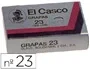 El casco Grapas nº23 Caja de 1000 unidades Alambre Galvanizado Patas 6mm El casco Grapas nº23 Caja de 1000 unidades Alambre Galvanizado Patas 6mm