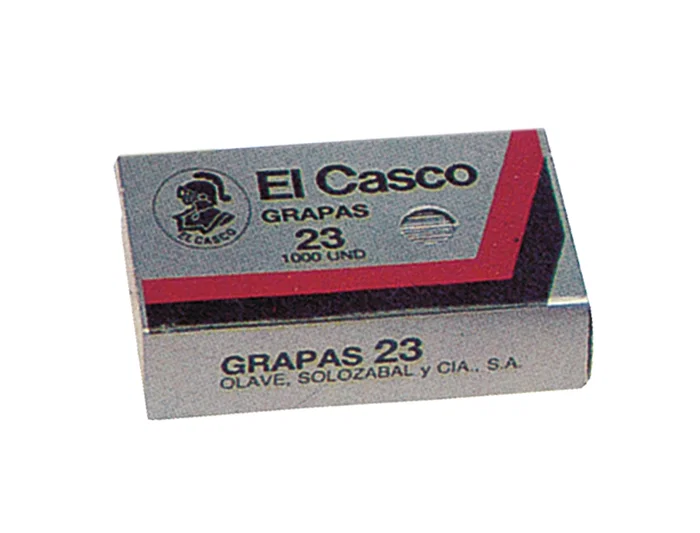 El casco Grapas nº23 Caja de 1000 unidades Alambre Galvanizado Patas 6mm El casco Grapas nº23 Caja de 1000 unidades Alambre Galvanizado Patas 6mm