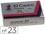 El casco Grapas nº23 Caja de 1000 unidades Alambre Galvanizado Patas 6mm