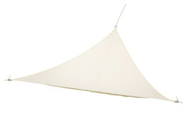 DKD Home Decor Toldo Vela Triangular para Terraza y Jardín, Beige, 300 x 300 x 300 cm